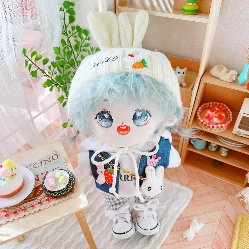 20cm Baby Doll haine Papusa de Plus Haine de Iepure vesta BODYSUIT haina de costum de Jucărie, Păpuși, Accesorii generația noastră Coreea de Kpop EXO . ' - ' . 3