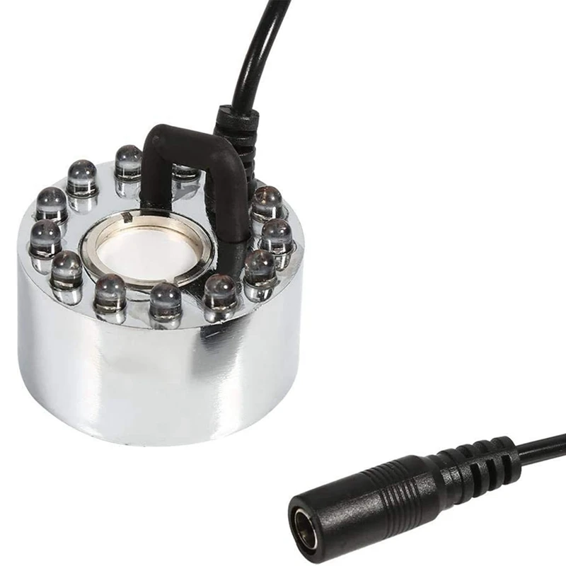 2X Mini Filtru de Ceață, 12 LED Domnule Fogger Fântână de Apă Iaz Mașină de Ceață Atomizor Umidificator de Aer Pentru Halloween,de Crăciun . ' - ' . 3