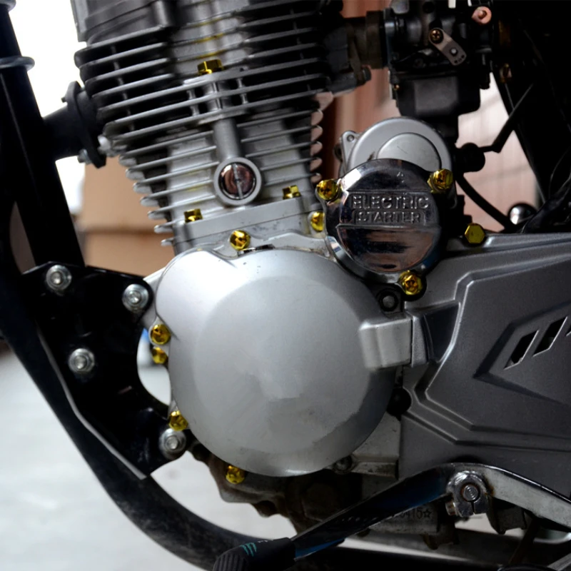 30buc/set Accesorii pentru Motociclete Cap Șurub Piuliță de Galvanizare Capac Capacul se Potriveste Decorare Acoperire Pentru Yamaha Honda Kawasaki . ' - ' . 3