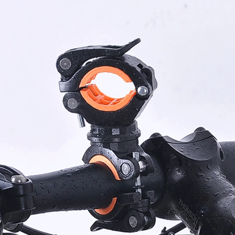 3X 360 de Grade de Rotație de Ciclism Biciclete de Lumină, Dublu Deținător Fata LED-uri Lanterna Lampa Pompa de Ghidon Mount Titularului . ' - ' . 3