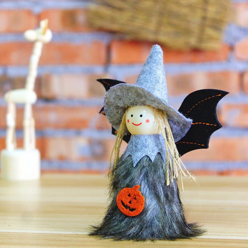 4 Buc Halloween Jucării de Pluș Set Drăguț 3D Dovleac Vrăjitoare Înger Papusa pentru Copii Cadou de Bucatarie Ornament de Halloween . ' - ' . 3