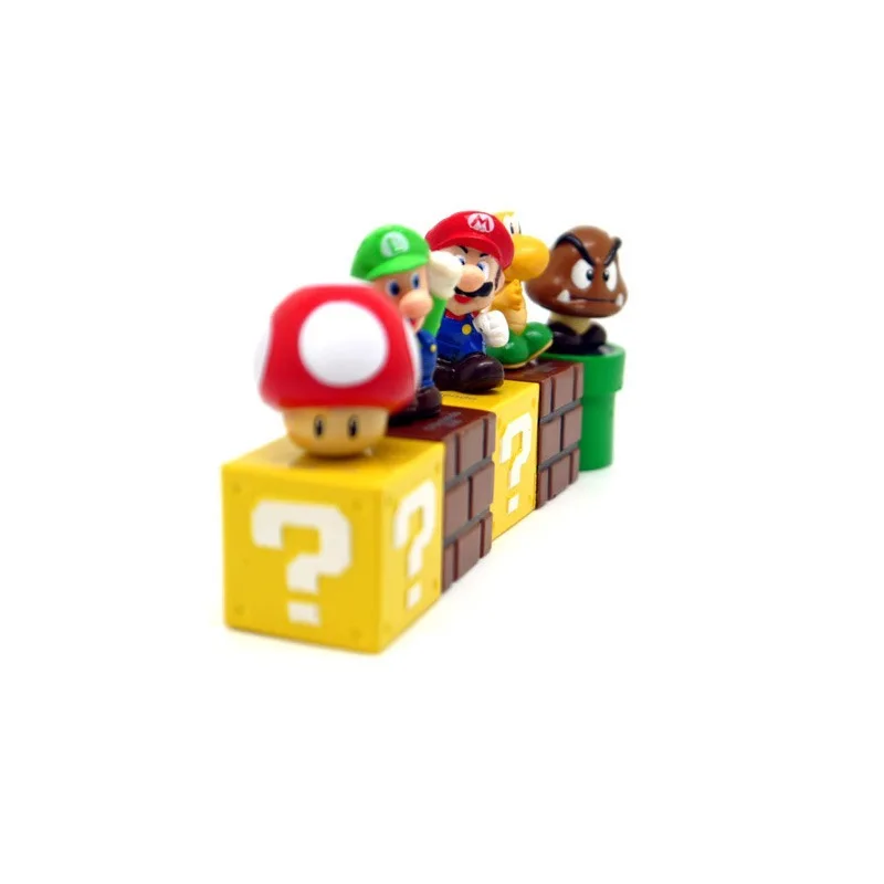 5PCS Super Mario Bros figurina Luigi, Yoshi Model de Papusa Decorare Tort Anime Periferice Copii Favoruri Jucarii si Cadouri . ' - ' . 3