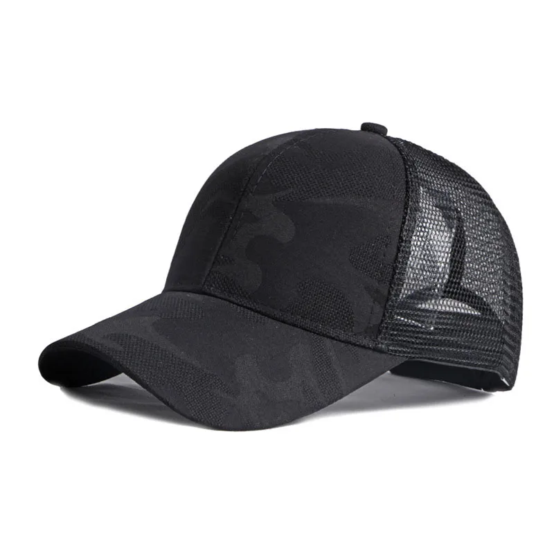 6colors Diy logo-ul Personalizat Broderie Baseball Capponytail pălărie Femei Solid Reglabil Camo mesh Snapback hat cu Logo-ul Scrisoare . ' - ' . 3