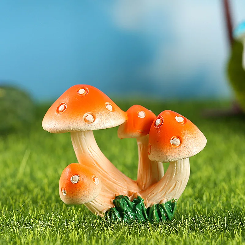 9 Stiluri de 1 BUC Simulare Ciuperci Figurine Vii Drăguț Miniatură Micro Peisaj Peluze Ghivece de Plante Gradinarit Decorare . ' - ' . 3