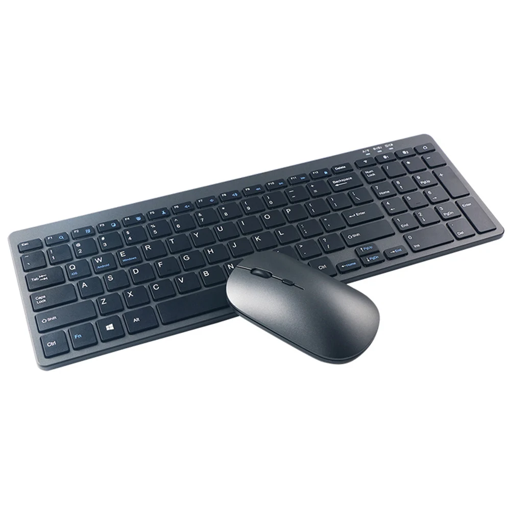 99 Cheile de 2.4 GHz Tăcut Tastatura USB Compatibil Bluetooth Wireless Keyboard Mouse Combo Full Size pentru PC Desktop-uri Computer Laptop-uri . ' - ' . 3