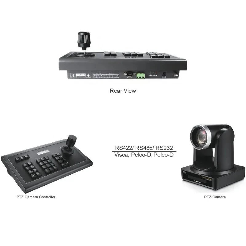 AVMATRIX PKC1000 Camera PTZ Controller cu tastatura si joystick 3D Adopte RS485, RS422, RS232 interfață multiple semnal de control . ' - ' . 3