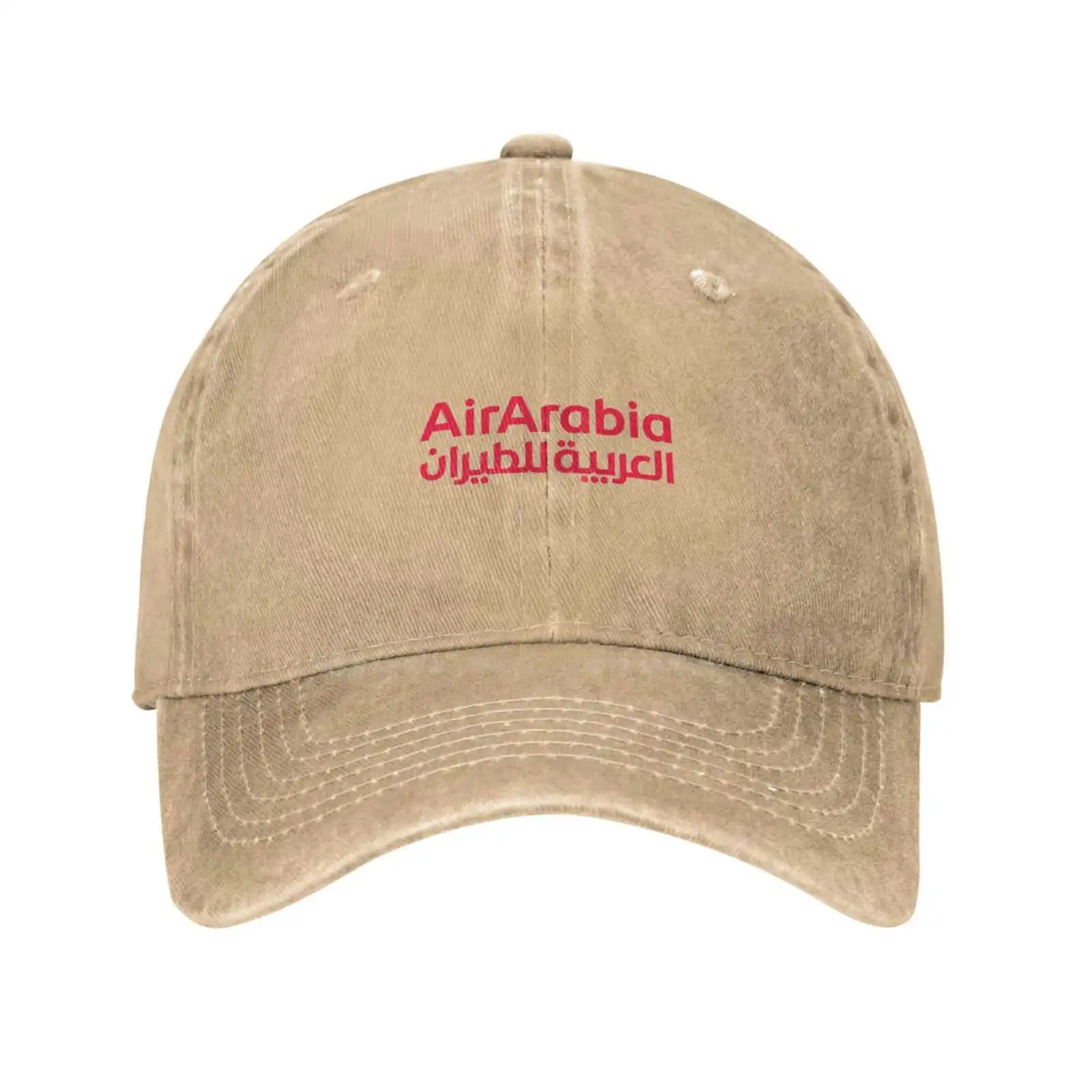 Air Arabia Logo-ul Imprimat Grafic Logo-ul de Brand de Înaltă calitate Denim capac Tricotate pălărie de Baseball capac . ' - ' . 3