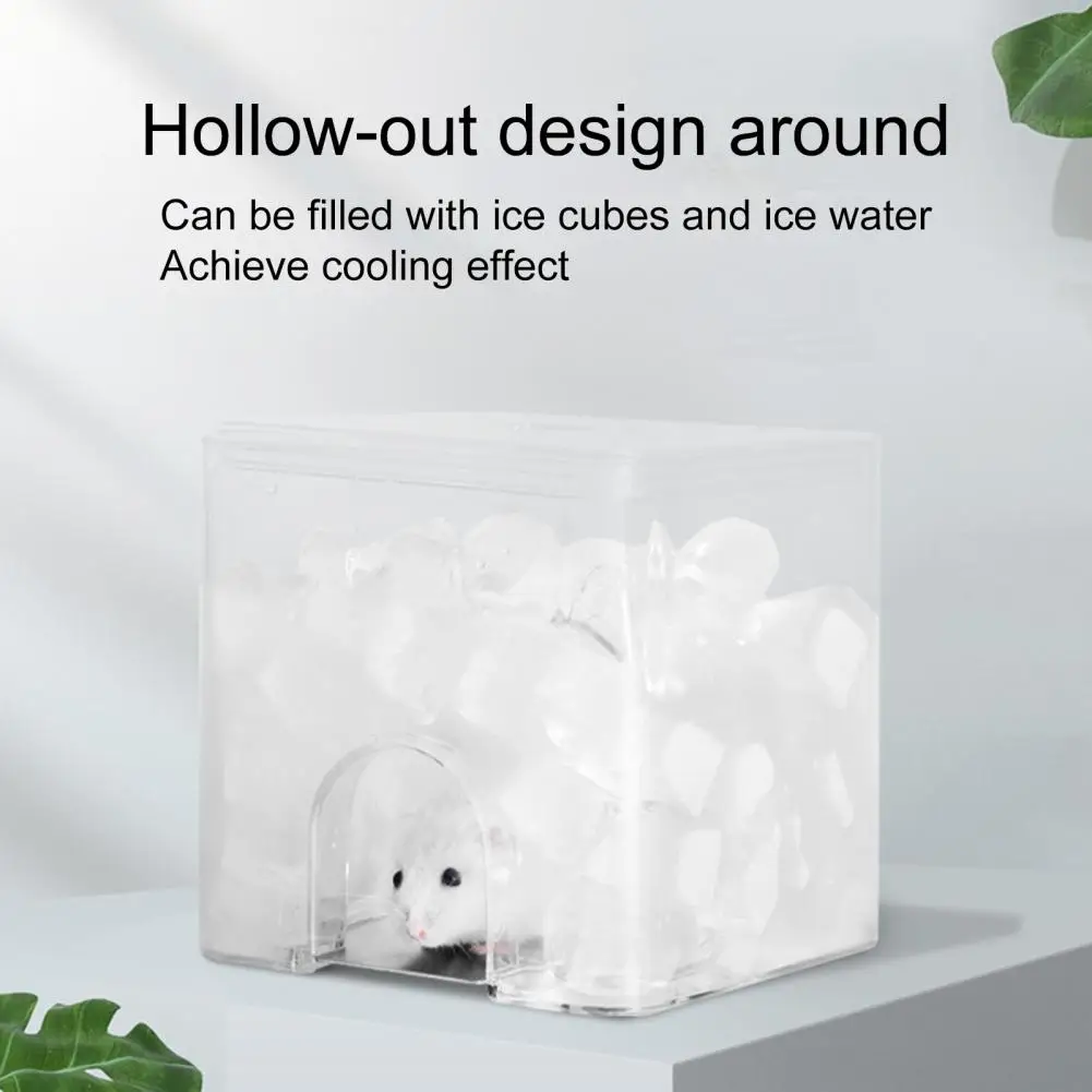 Animale de companie de Răcire Casa Cuburi de Gheață cu Apă Umplut Hamster Nest Transparent PS Material de Desene animate Drăguț de Design pentru Vara . ' - ' . 3