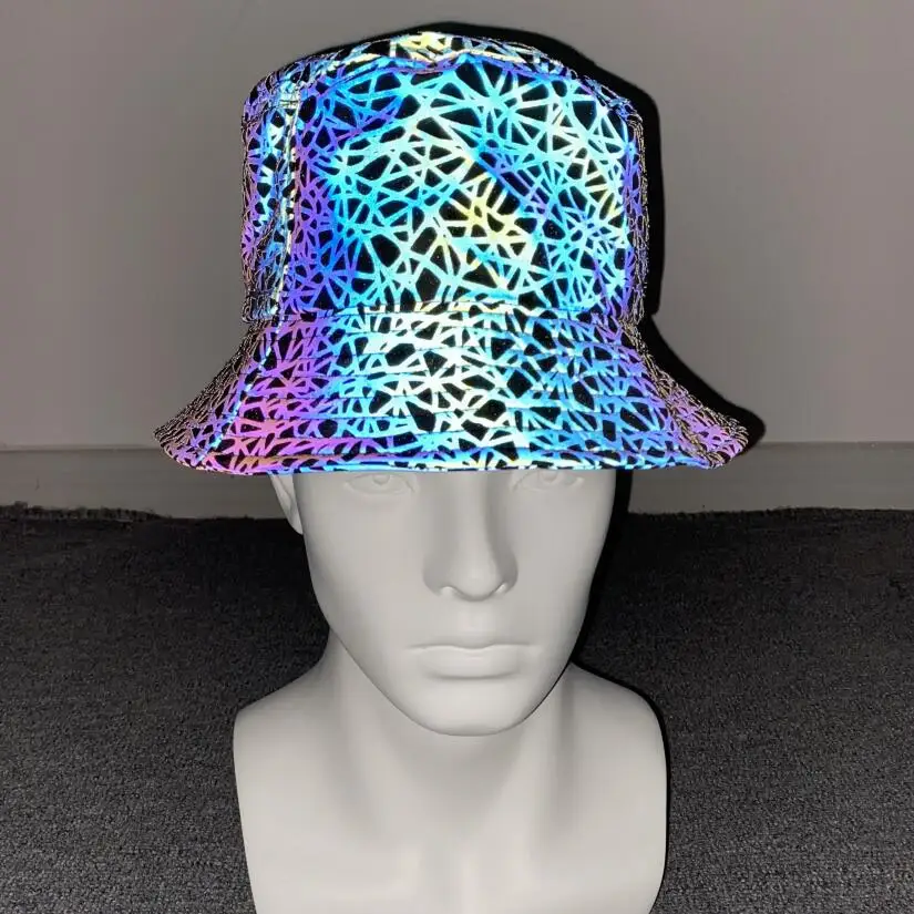 Chaowen Orbitor Colorate Reflectorizante Pescar Pălărie Personalizate Hip Hop Parasolar Pălăria În Aer Liber, Agrement, Protecție Solară Palarie Unisex . ' - ' . 3