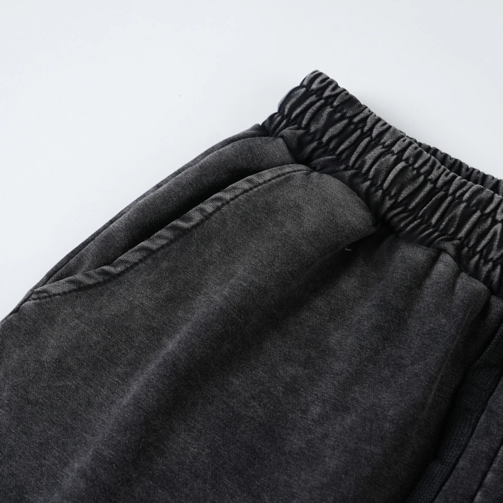 Dificultate Spălat Flacără de Imprimare pentru Bărbați pantaloni Scurți de Vară Supradimensionat Talie Elastic Gotic Negru Scurt pentru Femei Barbati Goth Hiphop Streetwear . ' - ' . 3