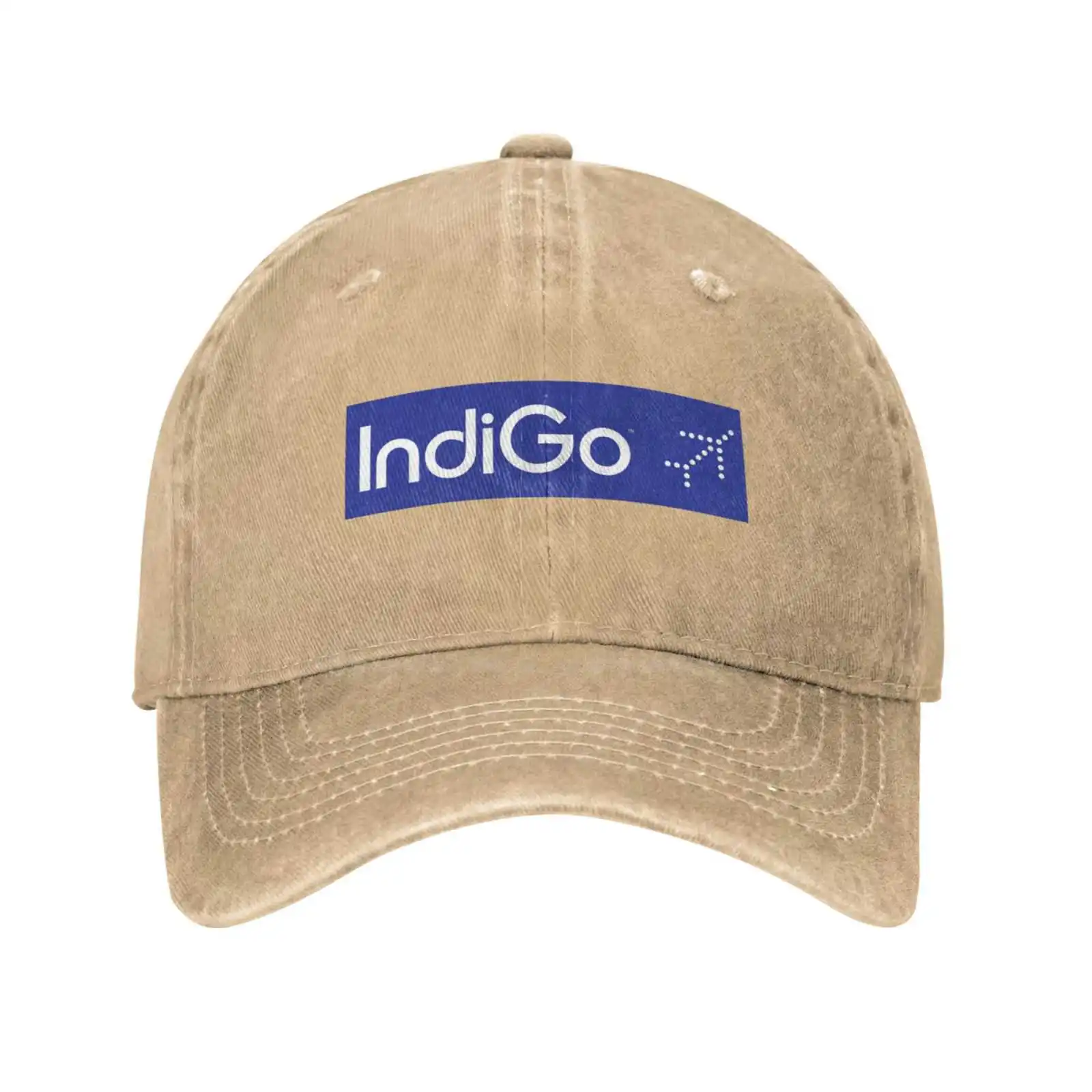 IndiGo Logo-ul Imprimat Grafic Logo-ul de Brand de Înaltă calitate Denim capac Tricotate pălărie de Baseball capac . ' - ' . 3
