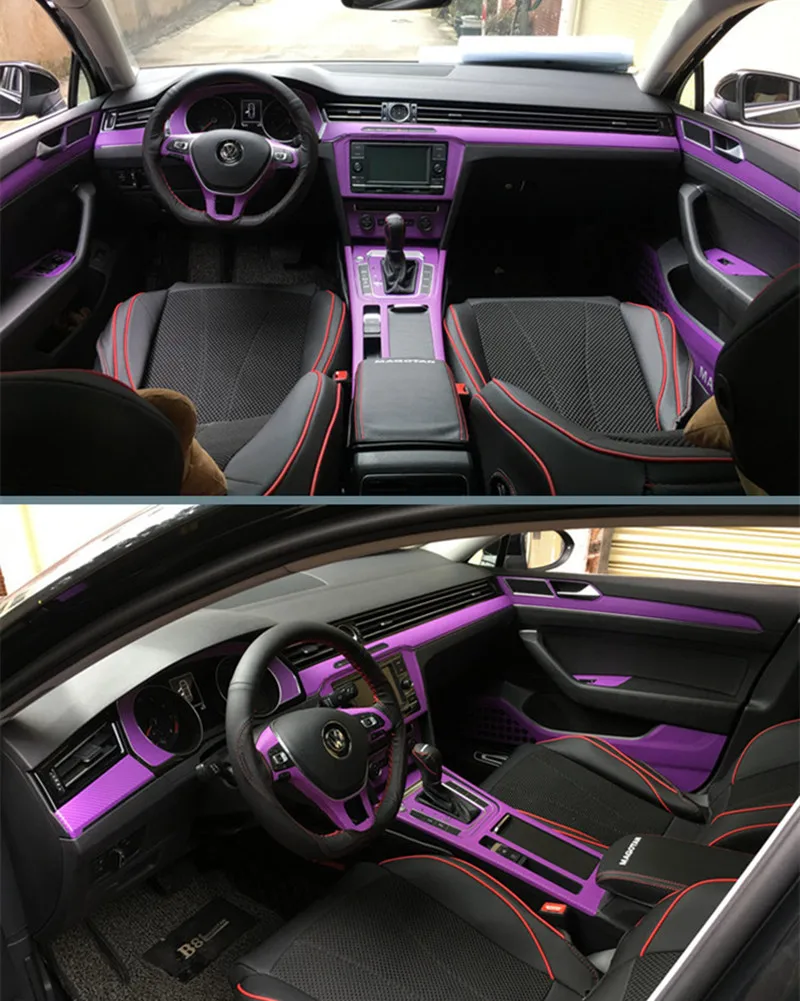Interior Panou de Control Central Fibra de Carbon de Protecție Și Decalcomanii Autocolante de styling Auto Pentru VW Volkswagen Passat B8 sedan . ' - ' . 3