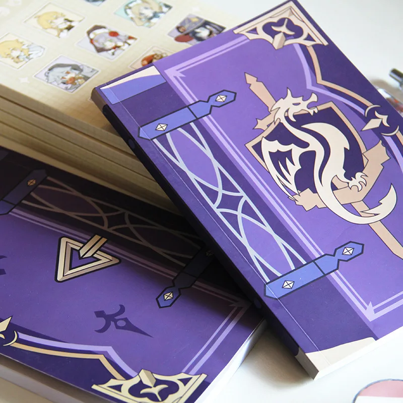 Joc Genshin Impact Mona Notebook Papetărie Elev de Școală Carte Cosplay Prop Accesoriu Xmas Cadou de Ziua mână cartea notebook . ' - ' . 3