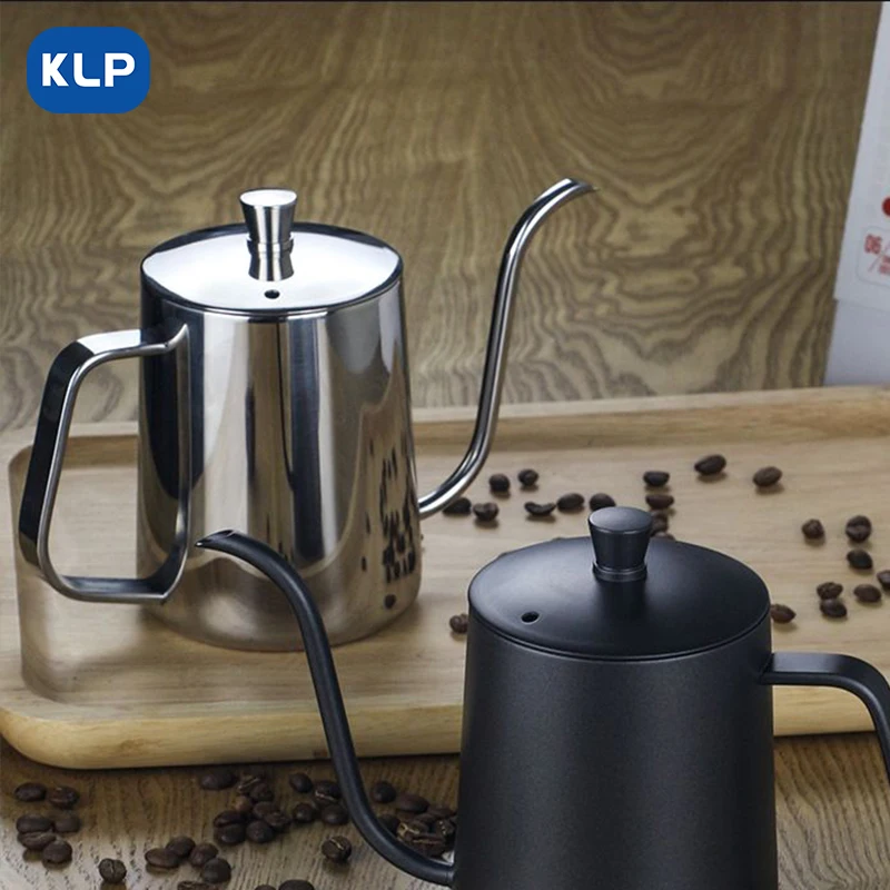 KLP se Toarnă peste filtru de cafea Agățat de ureche din oțel Inoxidabil de uz casnic lung cioc bine gura fierbător picurare fierbător . ' - ' . 3