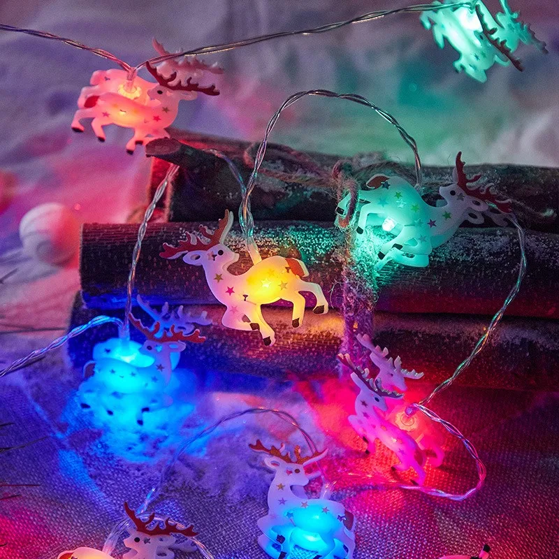 LED-uri în aer Liber, Solar Crăciun Snowmans Lumini Creative Racord Elan Șir de Lămpi de Vacanță Scena Draperii Grădini Decor Petrecere . ' - ' . 3