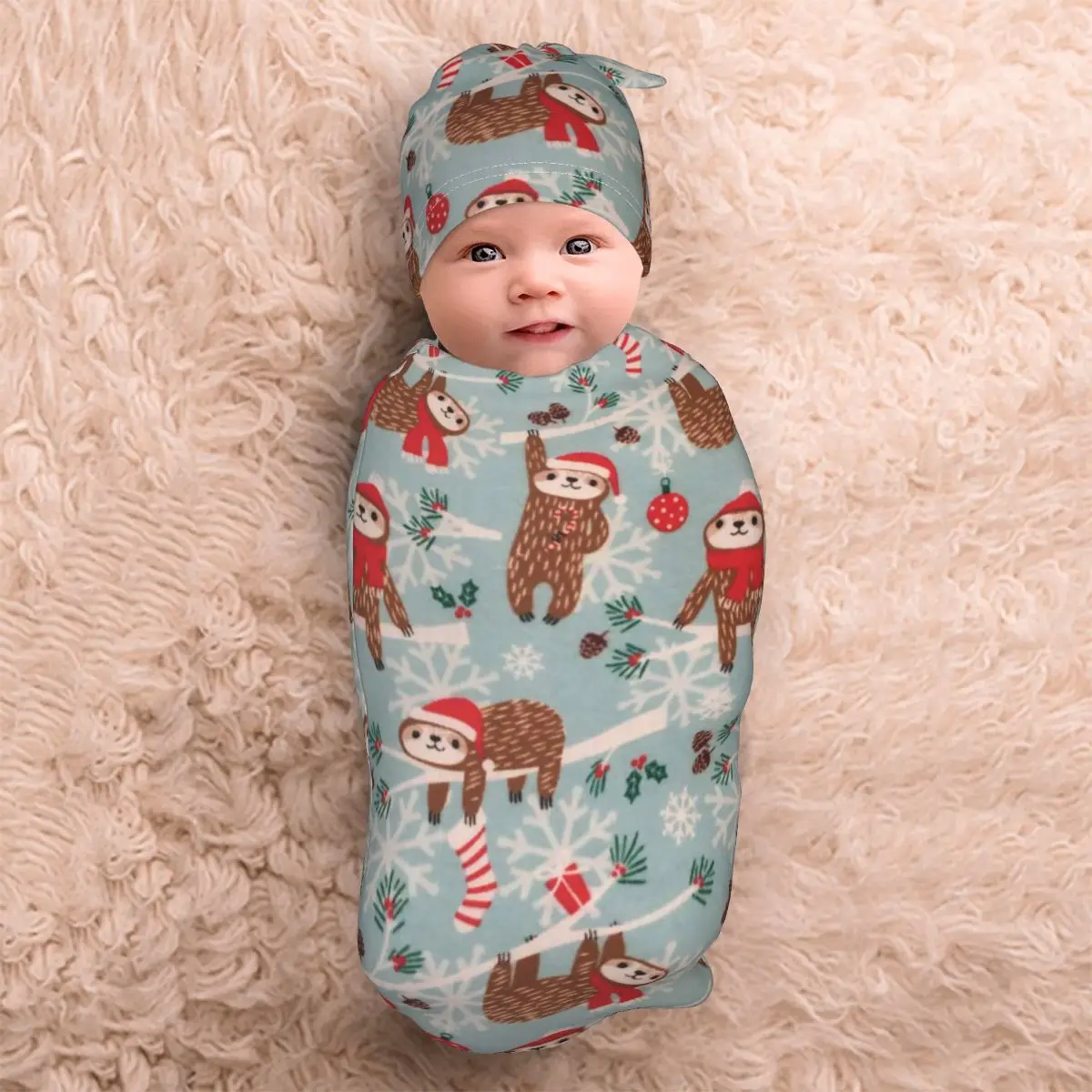 Maro Lenea Zăpadă Înfășa Copilul Pătură pentru Copil Nou-născut Înfășat Primi Pătură . ' - ' . 3