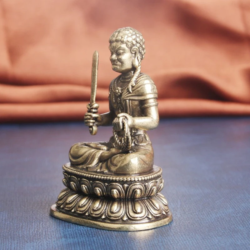 Miniatura Figuri Budiste Bronz Retro Imobil Buddha Forme De Artizanat Tantric Acasă Colectare Altare Desktop Decorative . ' - ' . 3