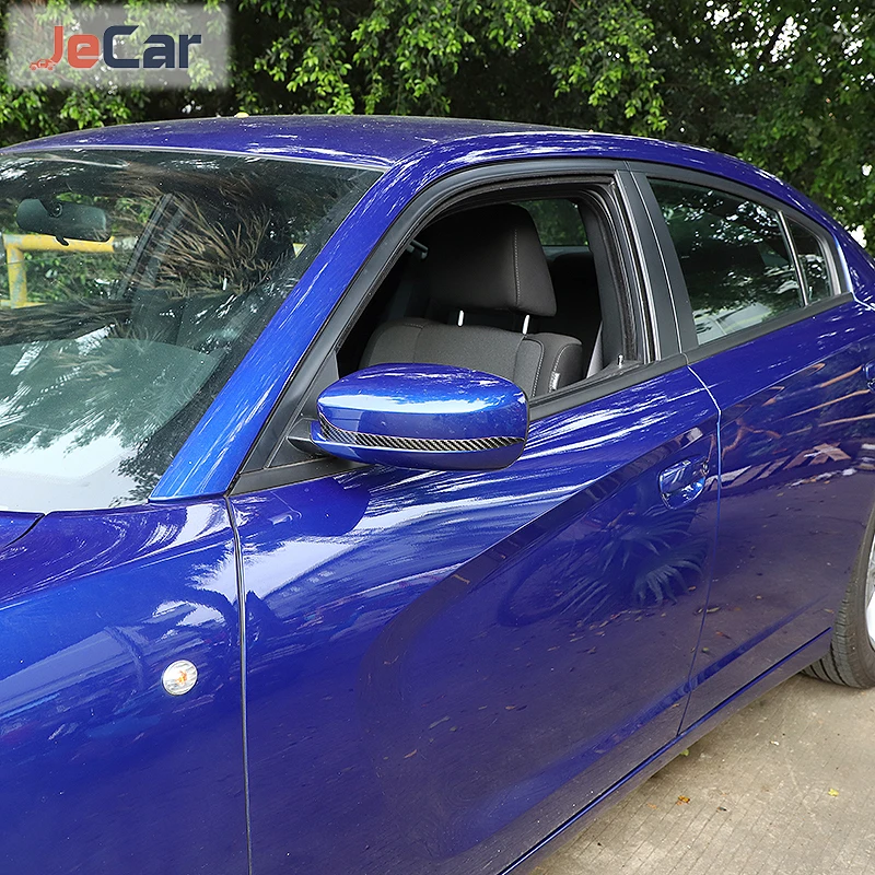 Moale Fibra De Carbon Oglinda Retrovizoare Masina De Decorare Acoperire Pentru Dodge Charger 2015-Up Accesorii Auto . ' - ' . 3