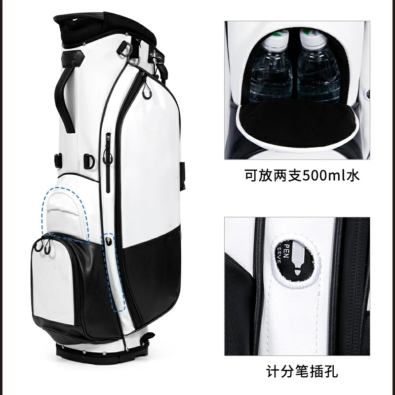 Moda Alb-Negru Ultra portabil ușor club sac, din microfibră piele rezistent la apa minge sac Sac de Golf . ' - ' . 3