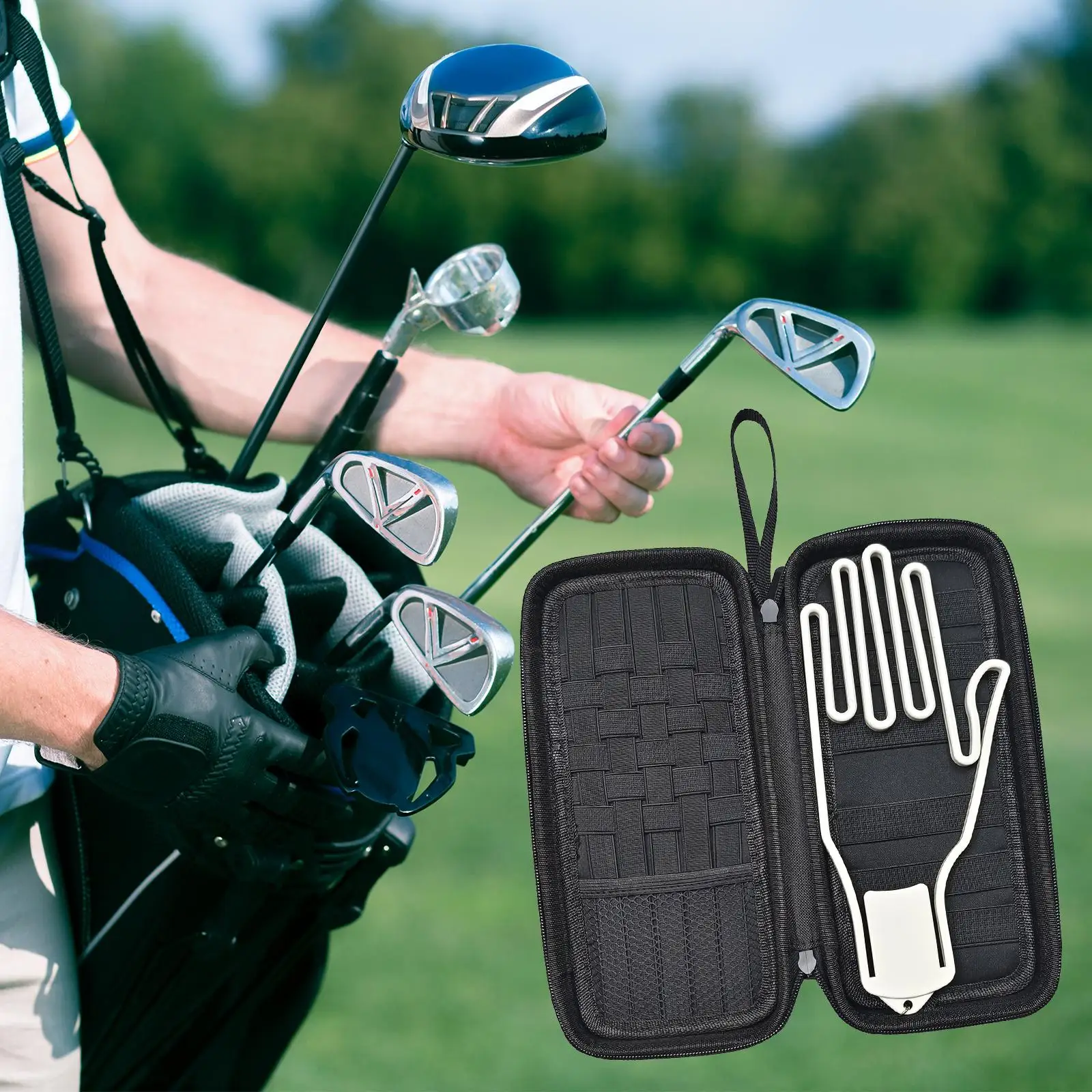 Mănuși de Golf Titularul de Protecție Caz Greu Portabil, Ușor de Transportat Universale Accesorii de Golf Greu de Caz pentru Telefon Golf Essentials . ' - ' . 3