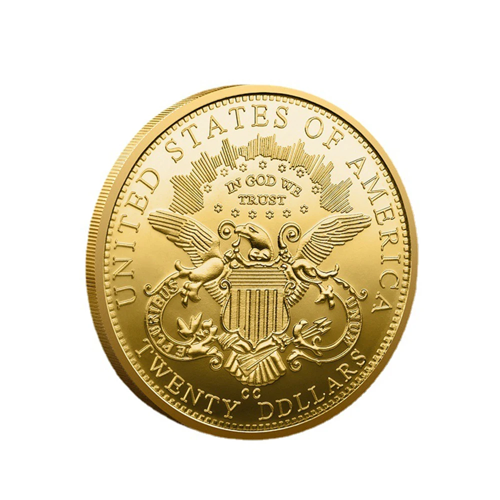 NE Statuia Libertății Suveniruri și Cadouri Placat cu Aur de Monede Sigiliu al SUA Vultur Pleșuv Provocare Monede Monede Comemorative . ' - ' . 3