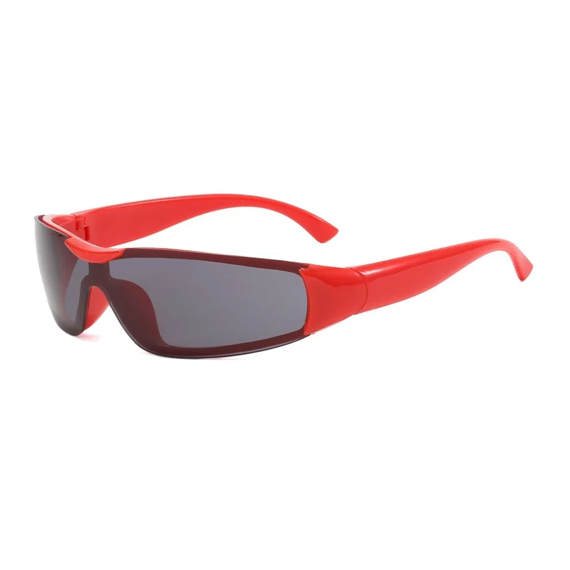 NOI Punk Ochi de Pisica ochelari de Soare Femei Bărbați Y2K Hip-Hop-O singură Bucată Brand de Lux 2000 Ochelari de Soare UV400 Unisex Nuante Oglindă Ochelari . ' - ' . 3