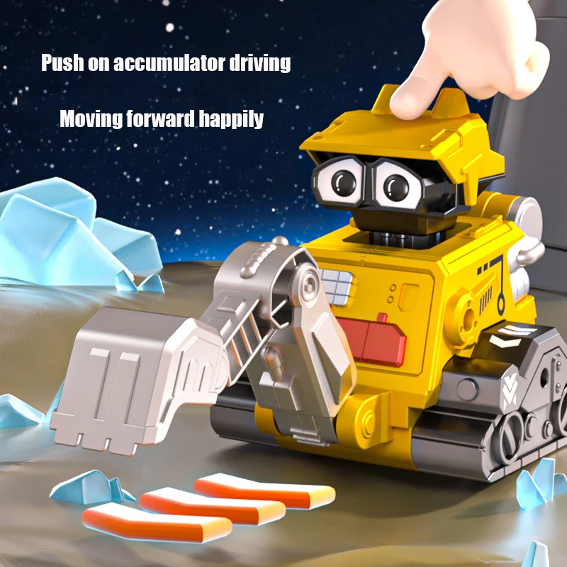 O Jucarie pentru copii de Inginerie Vehicul Excavator Buldozer Camion Benă Camion de Model Presare Robot de Vehicule de Transport, Cadouri pentru Copii . ' - ' . 3