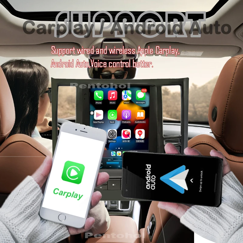 Pentohoi Radio Auto Infiniti FX FX35 F45 2003-2012 Auto Inteligent Sistem Auto Multimedia Android Auto Carplay Ecran Părți . ' - ' . 3