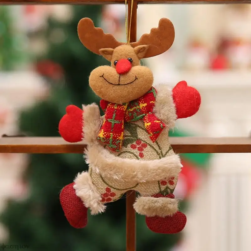Pomul De Crăciun Accesorii Moș Crăciun, Om De Zăpadă Elan Agățat Decoratiuni De Craciun Decor Acasă Dans Papusa Navidad Se Căsătorească De Crăciun . ' - ' . 3