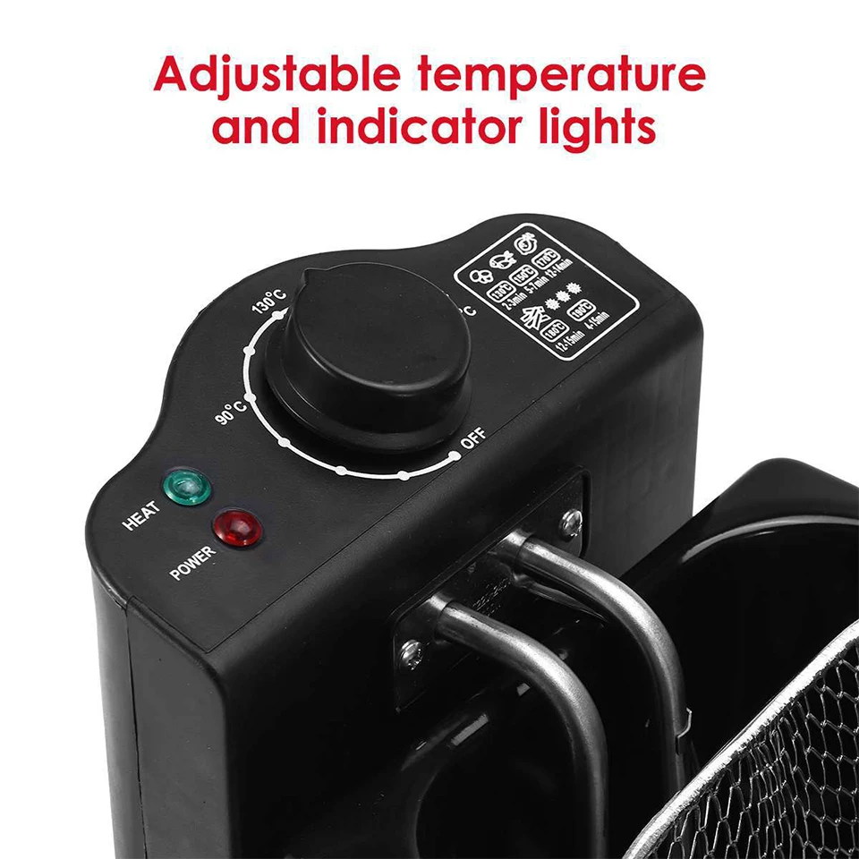 SK800 Electrice Friteuza cu temperatură reglabilă și lumini de indicare pentru casa de utilizare . ' - ' . 3