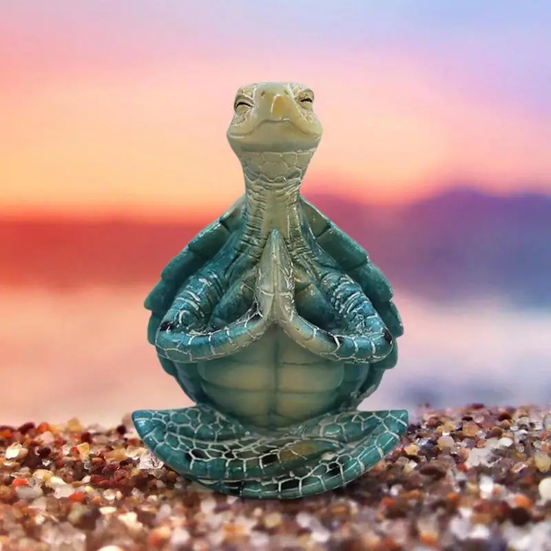 Sea Turtle Figurina Pace Meditând Țestoasă De Mare Statuie Decoratiuni Pentru Buddha Zen Yoga Broasca Gradina Statuia Ornament Pentru . ' - ' . 3