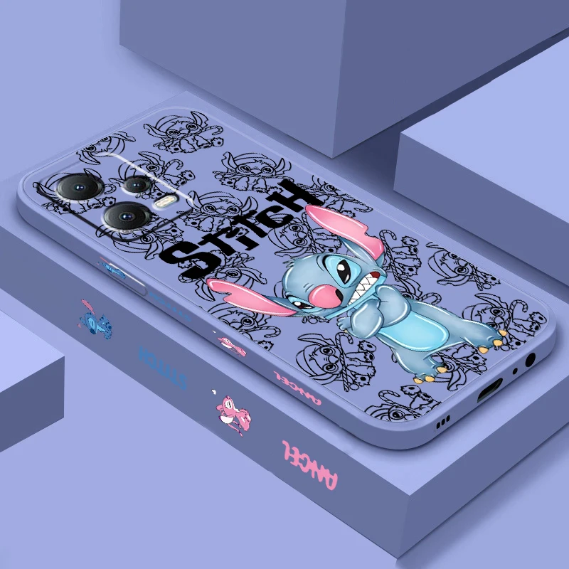 Stitch Disney Desene animate Pentru Xiaomi Redmi Nota 12 12 12R 11 11T 11 10 10 9 8 8T Pro Plus 5G Lichid Stânga Coarda Caz de Telefon . ' - ' . 3