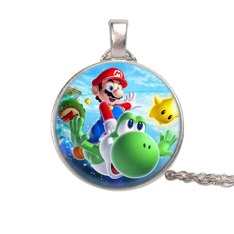 Super Mario Accesorii Colier Pandantiv Creative Desene Animate, Luigi, Princess Peach Model De Moda Colier Băieți Fete De Bijuterii Cadou . ' - ' . 3