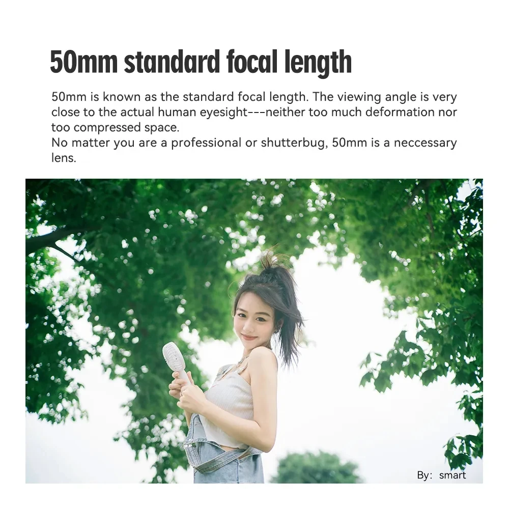 TTArtisan 50mm F2 Prim Obiectiv pentru Sony E Mount Fujifilm Canon XF M Leica L Nikon Z Panasonic Olympus M43 Lentilă aparat de Fotografiat . ' - ' . 3