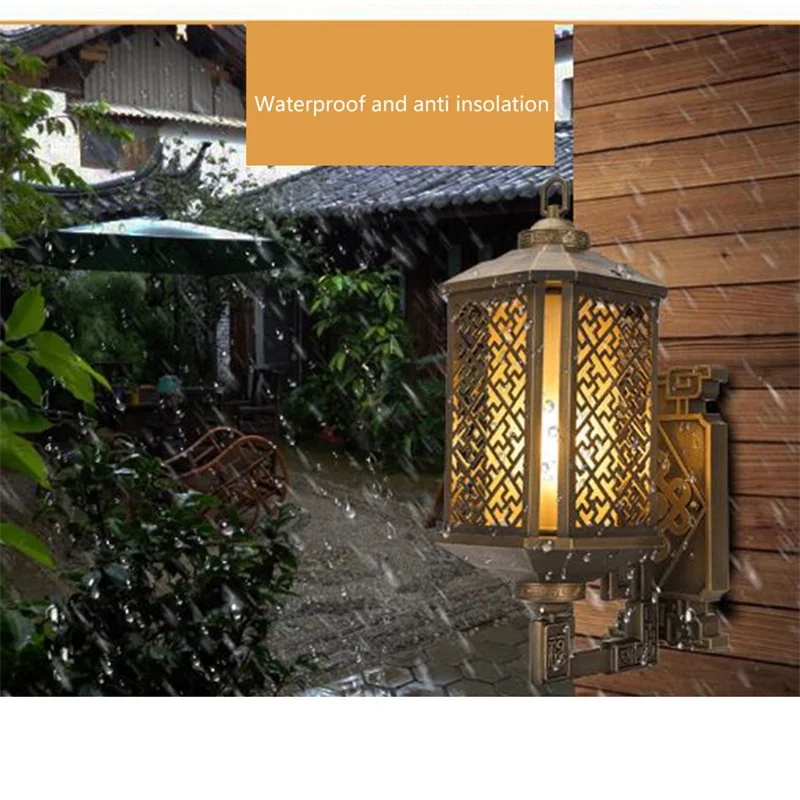 TYLA Clasică în aer liber Lumini de Perete Retro Bronz CONDUS Sconces Lampa rezistent la apa IP65 Decorative Pentru Casa Prispa Villa . ' - ' . 3