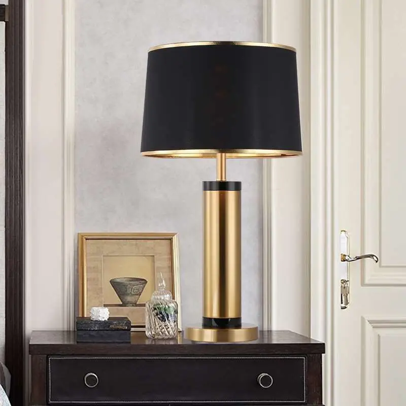 TYLA Contemporane Aur Negru Lampă de Masă cu LED Epocă de Creație Simplu Noptieră lampa de Birou pentru Acasa, Camera de zi Dormitor . ' - ' . 3