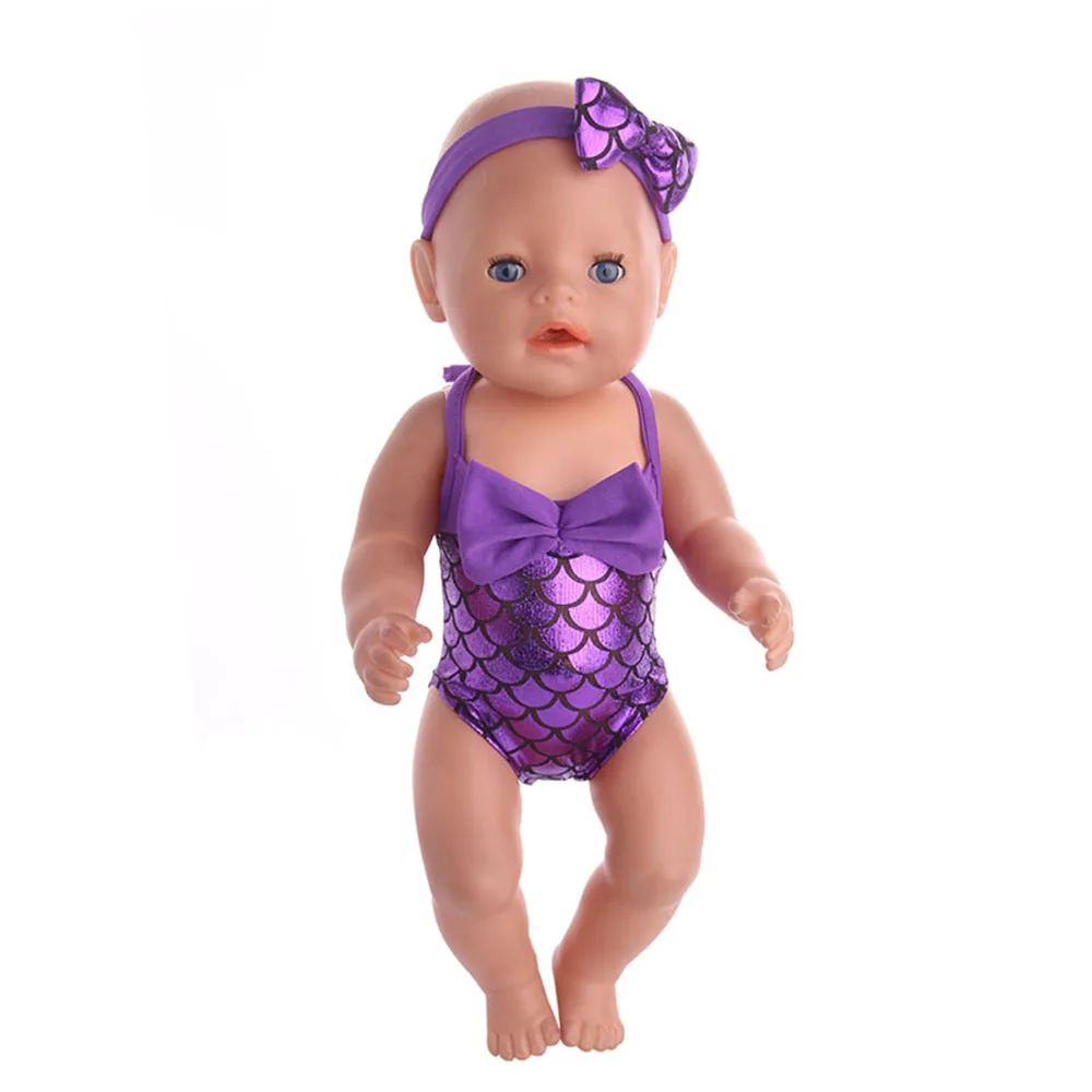 Tinuta de moda de costume de Baie Inot Haine Pentru 18Inch American Doll Fata&43Cm Renăscut Baby Doll Accesorii,Generația Noastră,Jucărie . ' - ' . 3