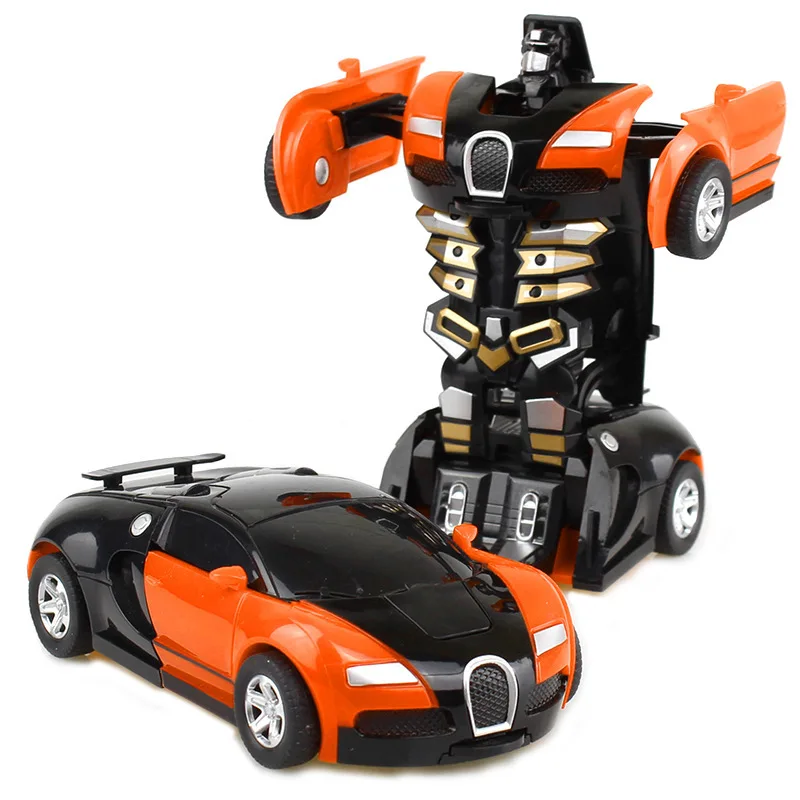 Transformarea Robot Cu Un Singur Click Automată Forma De Conversie Baiat Cadou Mașină De Jucărie De Copil Părinte Model De Interacțiune Masina Cadou De Vacanță . ' - ' . 3