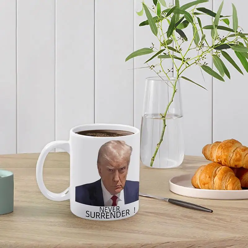 Trump Cana Trump Împușcat Cana Ceramica Donald Trump Cafea Cana De Ceai Drinkware Cadou Tipărite Imagine Ceașcă De Ceai Cana Pentru Adulti, Copii . ' - ' . 3