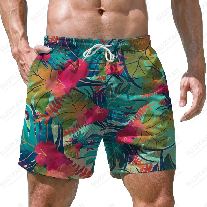 Vara barbati beach copac de nucă de cocos 3d imprimate pantaloni scurți Hawaiian casual plaja pantaloni pentru bărbați de mari dimensiuni uscare rapidă pantaloni scurți . ' - ' . 3