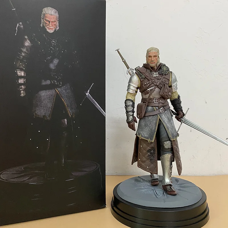 Witcher-ed 3 Wild Hunt Geralt Lup figurina de Colectie Model de Jucării de Crăciun Cadou Papusa 24CM . ' - ' . 3