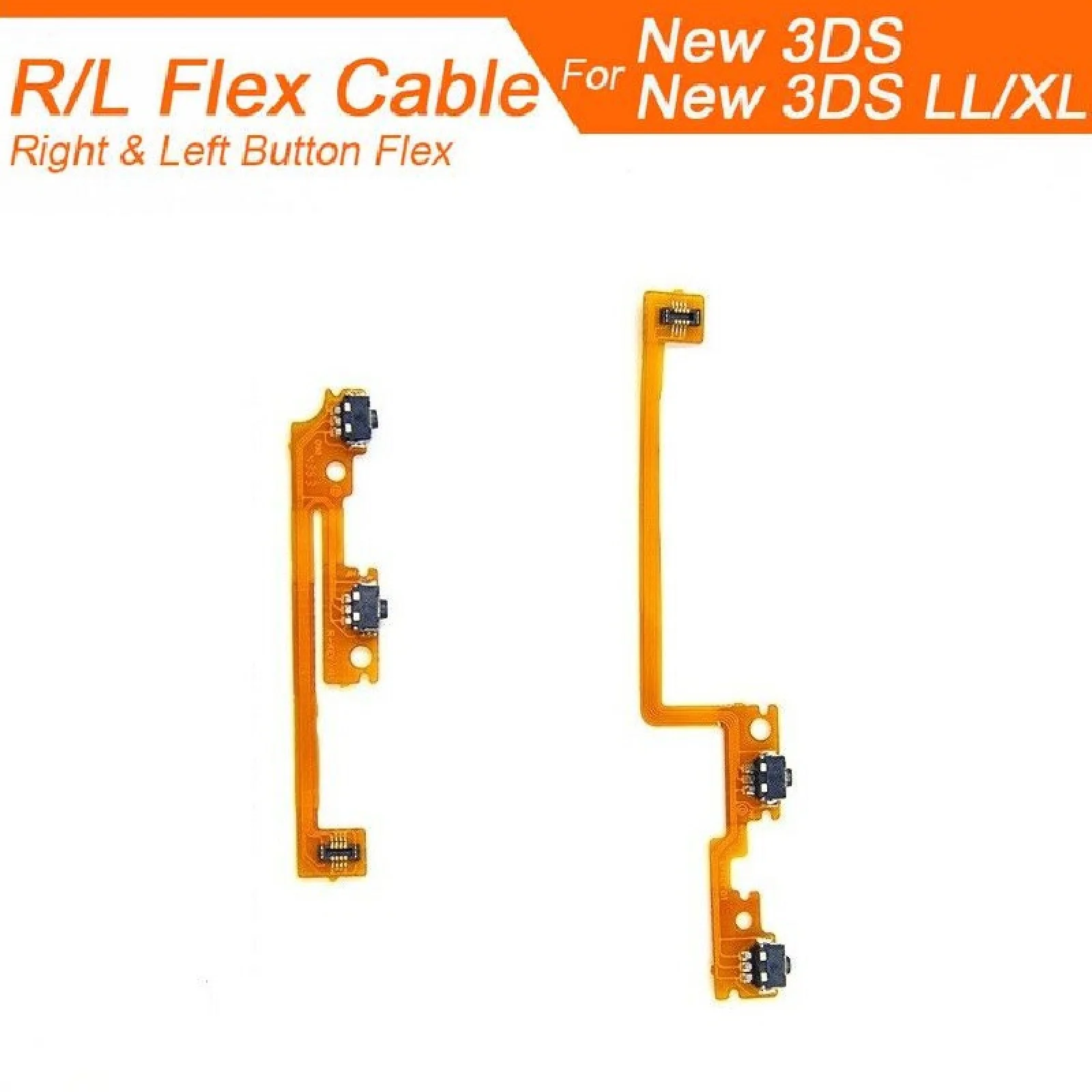 1 Pereche L R ZR, ZL Butonul Panglică Cablu Flex Reparații Parte Pentru Nintendo New 3DS / 3DS XL LL Joc Consola Gamepad Accesorii . ' - ' . 4