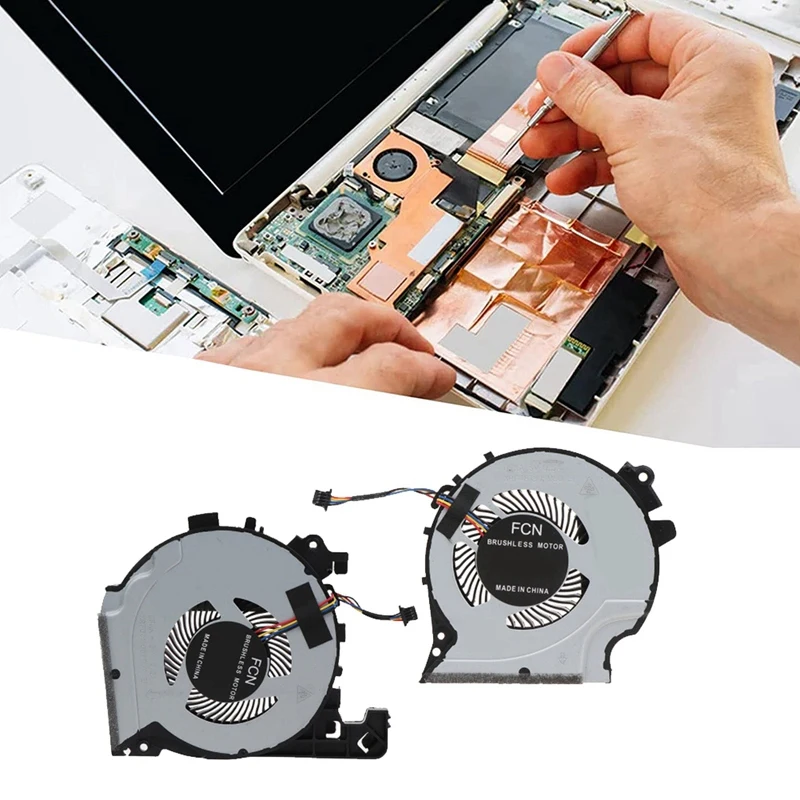 1 Pereche Laptop GPU Fan Ventilator de Răcire Pentru HP PAVILION Umbra Wizard de Generația a 4-15-CX0068TX 15-CX 15-CX0058WM TPN-C133 . ' - ' . 4