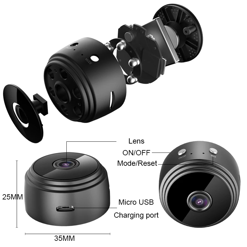 1~10BUC A9 Mini aparat de Fotografiat Inteligent WiFi de la Distanță de Monitorizare Wireless Ip 1080p Camara Video Viziune de Noapte de Protecție de Securitate de Supraveghere . ' - ' . 4
