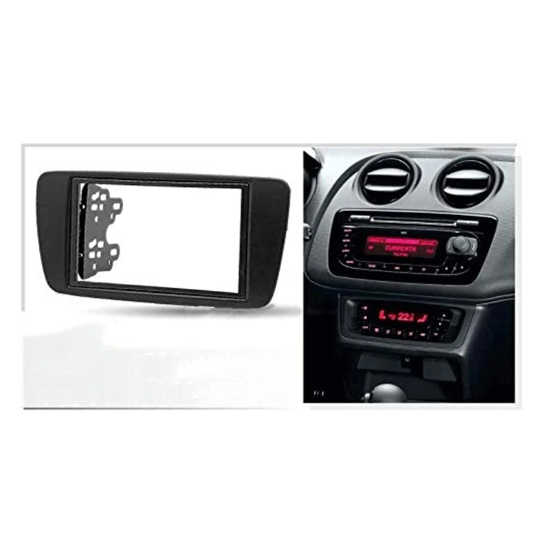 2 DIN Adaptor CD Panou Ornamental Stereo Interfață Radio Auto Cadru Panou de Fascia pentru SEAT Ibiza 2008+ . ' - ' . 4