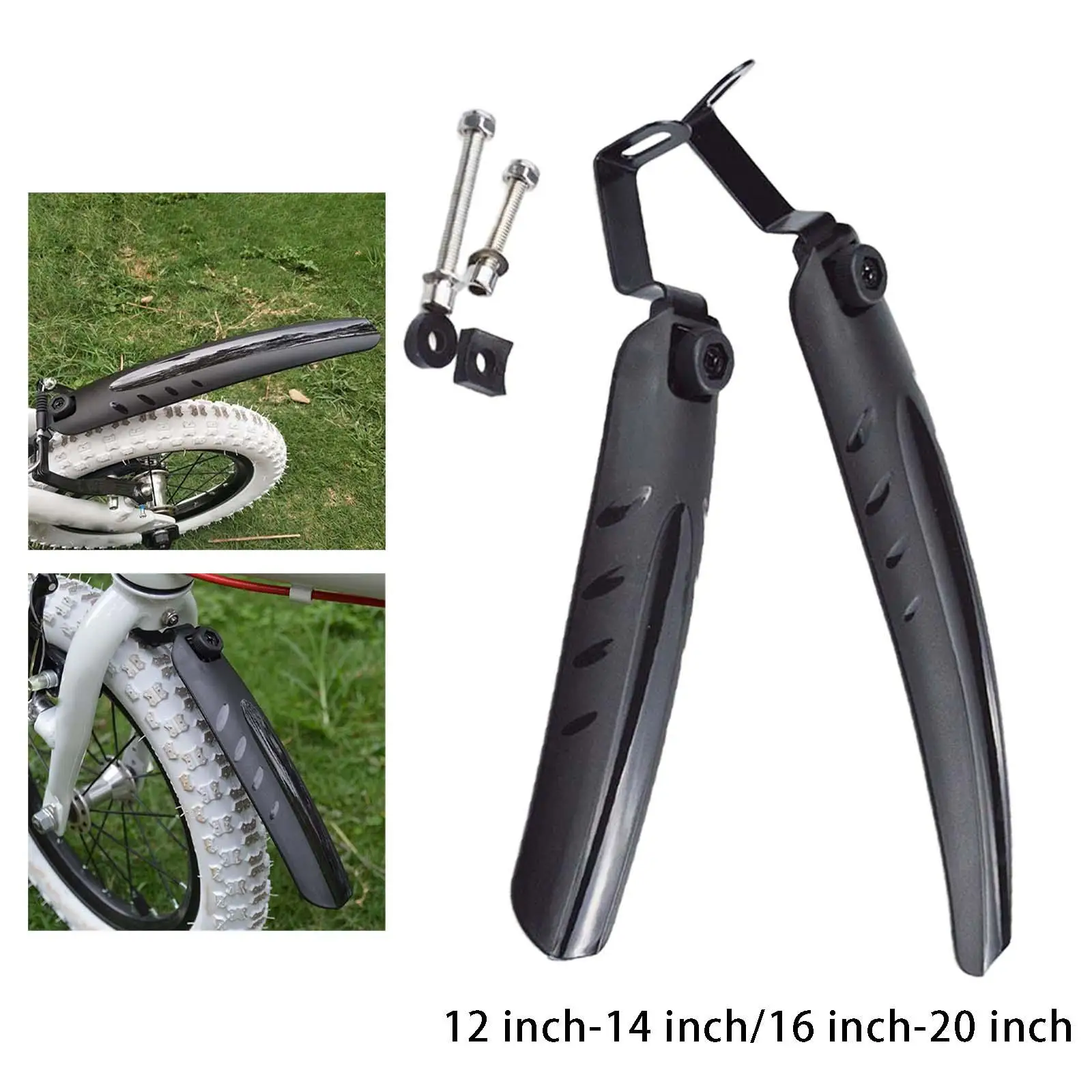 2x Apărători de noroi de Echilibru Usor de Pliere Biciclete apărătoarea de Noroi pentru BMX Unelte de pescuit Fixe Electric . ' - ' . 4