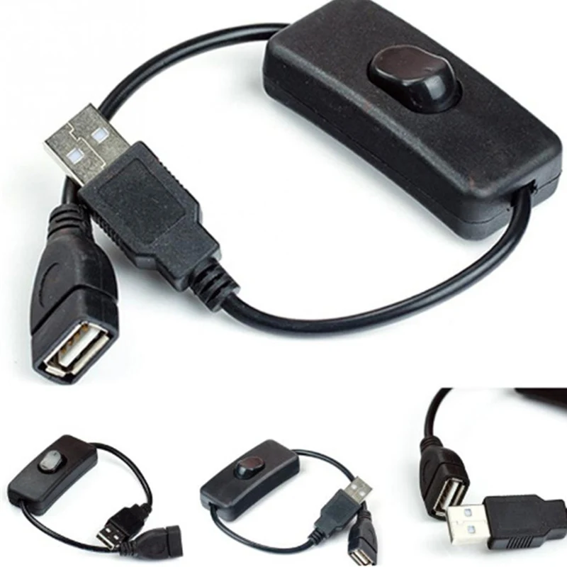 30cm Cablu USB Cu Comutator ON/OFF, Cablu de Extensie de Comutare Pentru USB, Lampa USB Fan Linia de Alimentare cu Energie Durabil Adaptor . ' - ' . 4