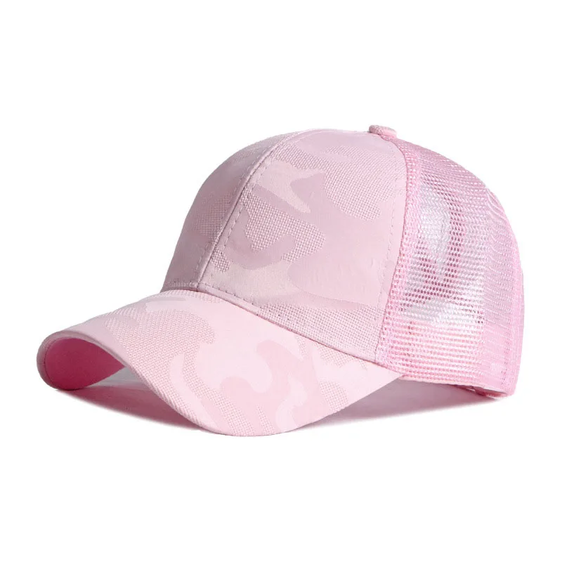 6colors Diy logo-ul Personalizat Broderie Baseball Capponytail pălărie Femei Solid Reglabil Camo mesh Snapback hat cu Logo-ul Scrisoare . ' - ' . 4