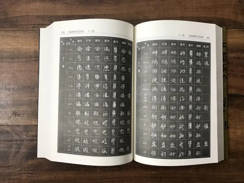 7000 de Cuvinte din China În Diferite fonturi Greu Stilou Caligrafie Writng Dicționar Cartea 584 pagini . ' - ' . 4