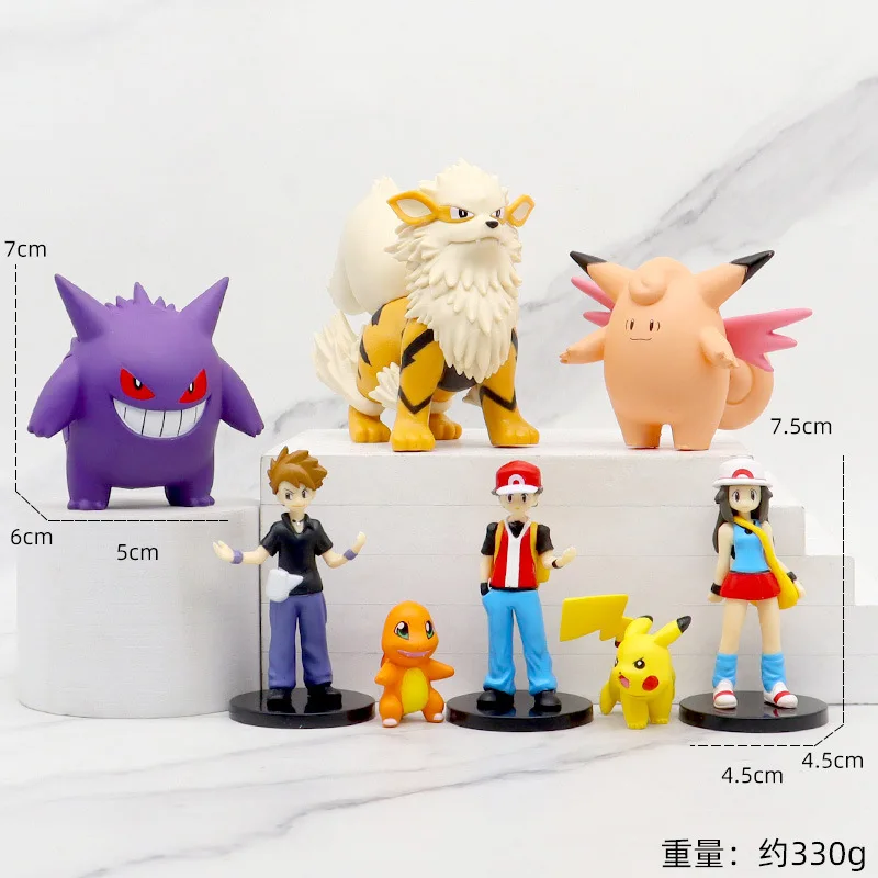 7cm Pokemon Pikachu Figura Anime Kawaii Gengar Charmander Figurina PVC Statuie Model de Papusa de Colectie, Birou, Mașină de Ornament Jucarie Cadou . ' - ' . 4